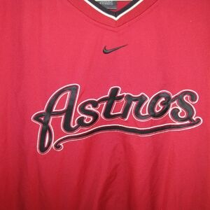 NIKE XXL HOUSTON ASTROS RED PULLOVER VINTAGE